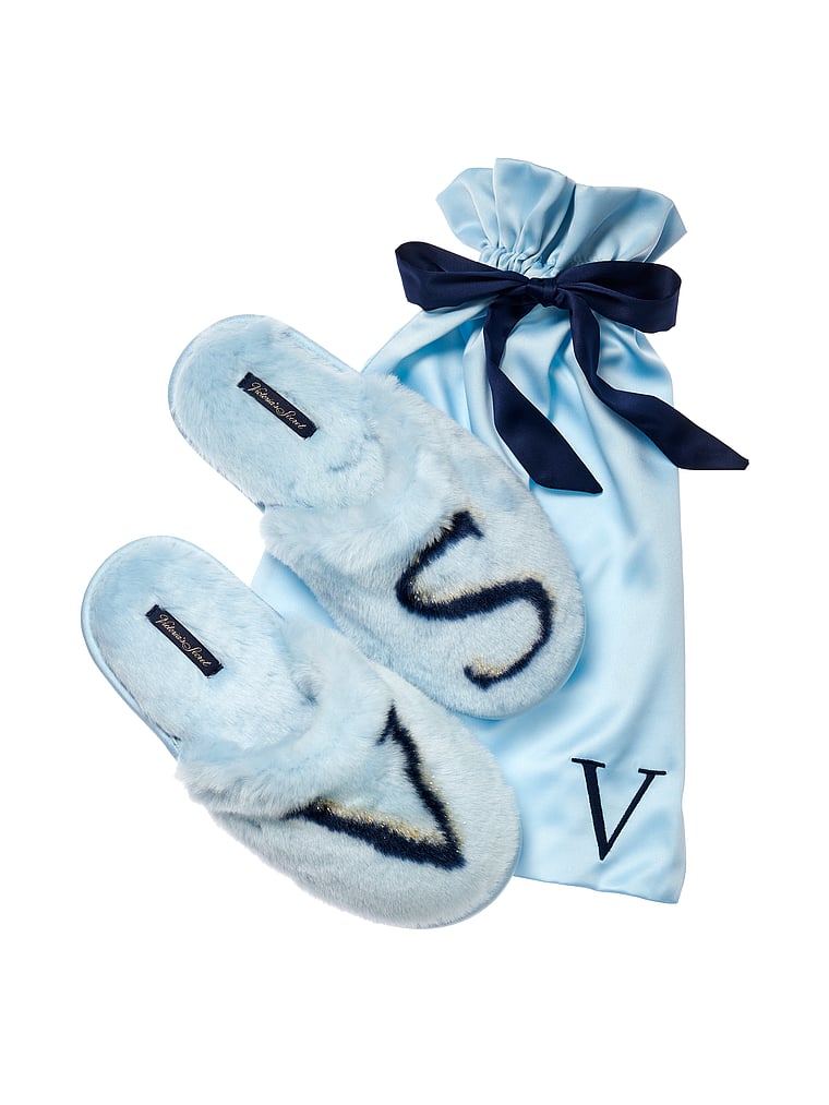 Logo Faux Fur Slippers - Victoria's Secret