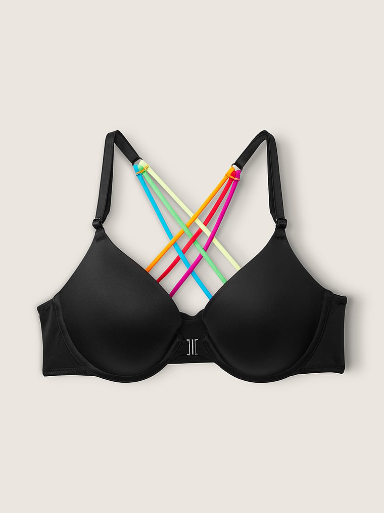 Victoria's Secret Pink Wear Everywhere Smooth Push Up Bra Color Black New  (as1, Cup_Band, Numeric_34, c) at  Women's Clothing store