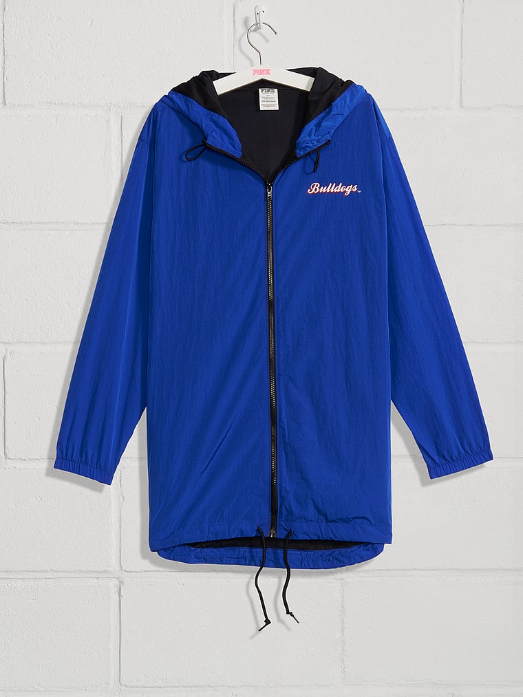 pink full zip anorak jacket