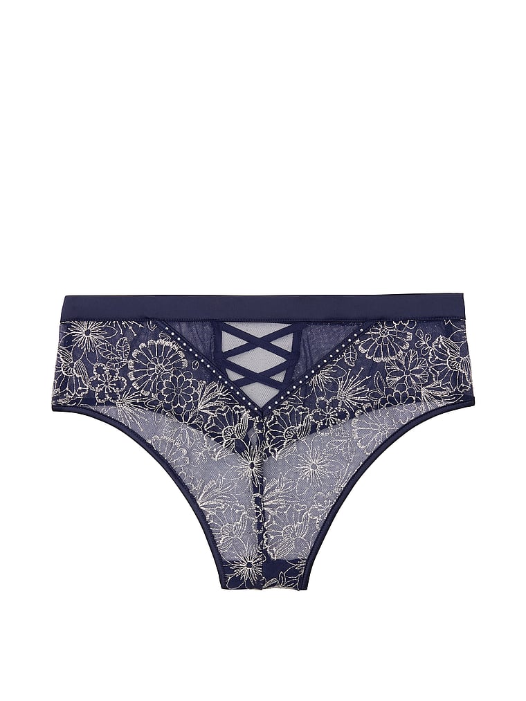 VictoriasSecret Embroidered Thong Panty. 1