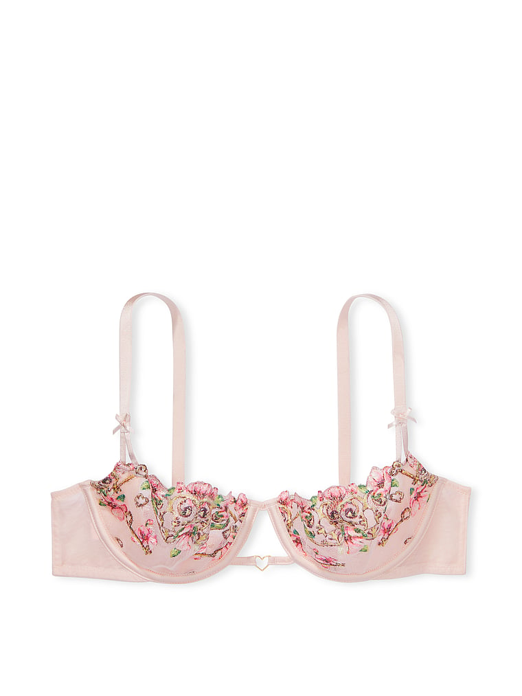 Wicked Unlined Floral Heart Embroidery Balconette Bra - Bras - Victoria's Secret