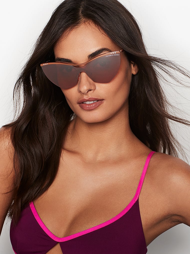 VictoriasSecret Cat Eye Shield Sunglasses. 4