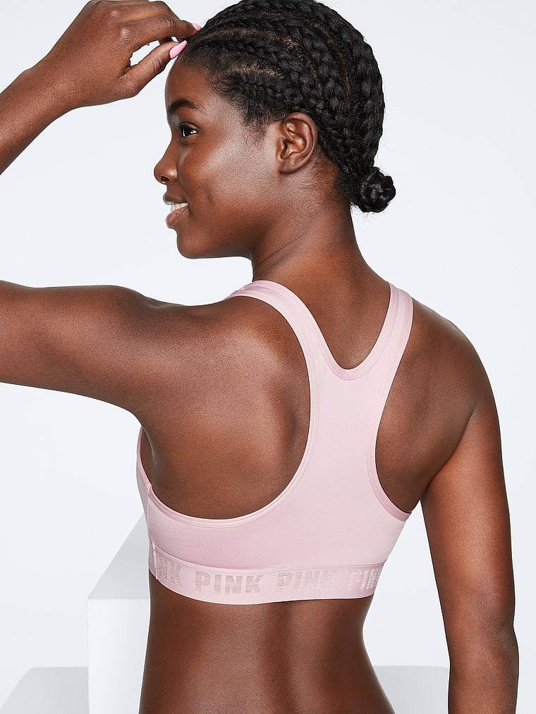 pink gym bra