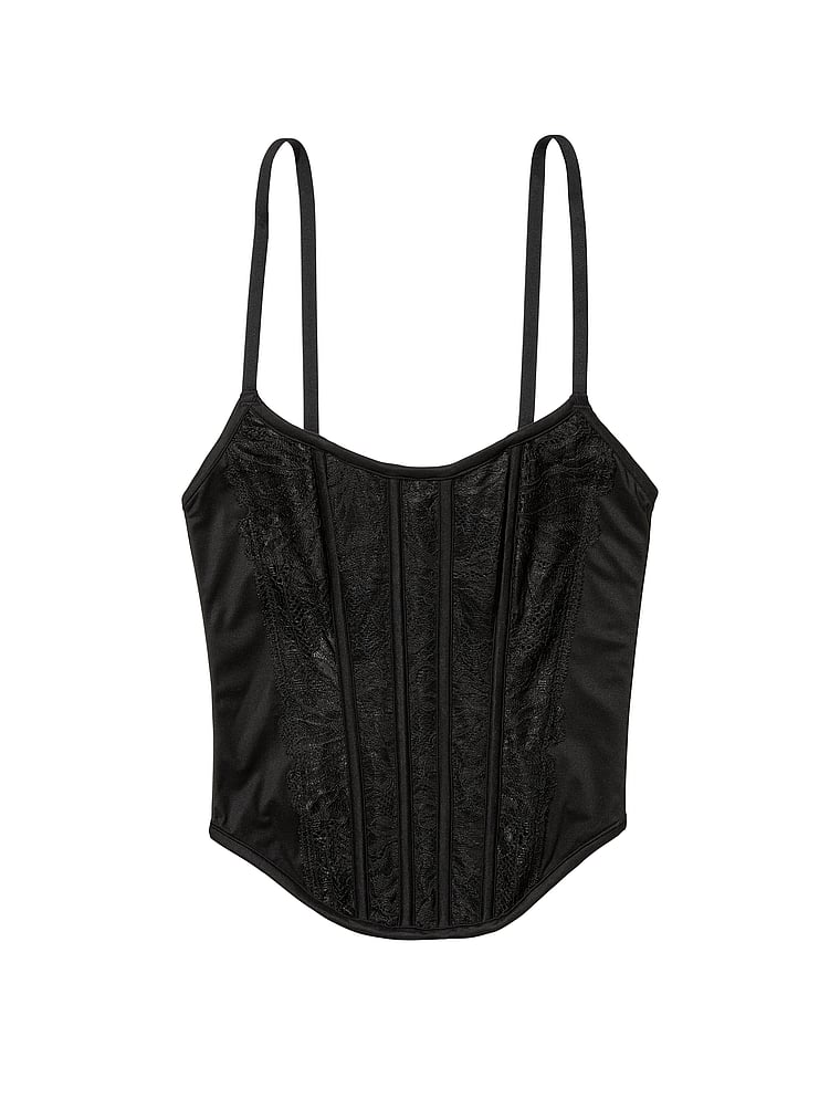 victoria secret corset black