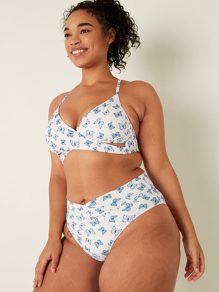 V Crossover High Waist Bikini Bottom 