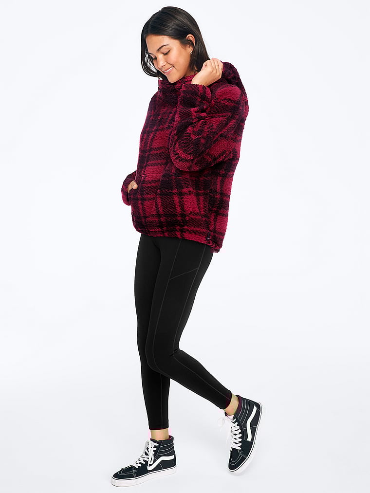 sherpa funnel neck pullover