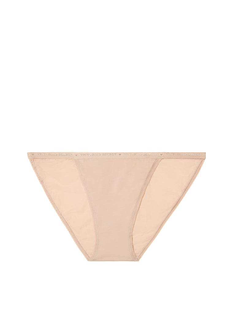 VictoriasSecret Stretch Cotton String Bikini Panty - 11160870-0UNH