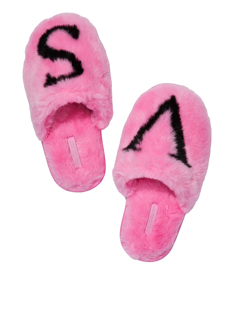 Closed Toe Faux Fur Slipper (Bright Hibiscus ((light pink))) - Sleep Accessories - Victoria's Secret