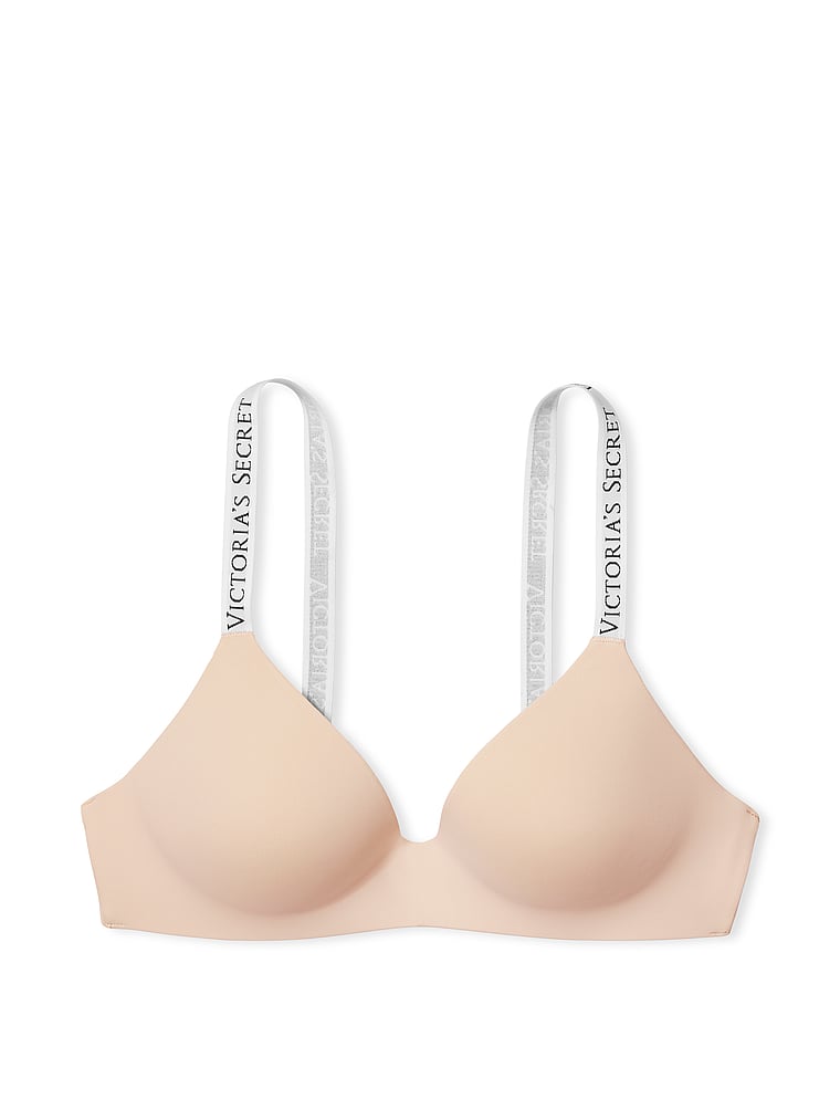 Victoria's Secret, The T-shirt Lightly Lined Wireless Bra, offModelFront, 3 of 3
