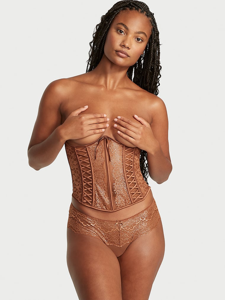 Instrument thickness Recur Open Cup Lace Corset Top - Very Sexy - vs