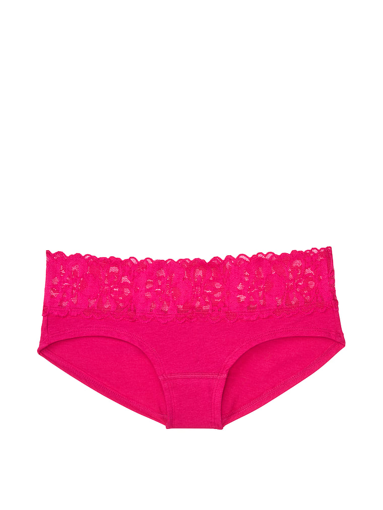 VictoriasSecret Stretch Cotton Lace-waist Hiphugger Panty - 11150308-04T2