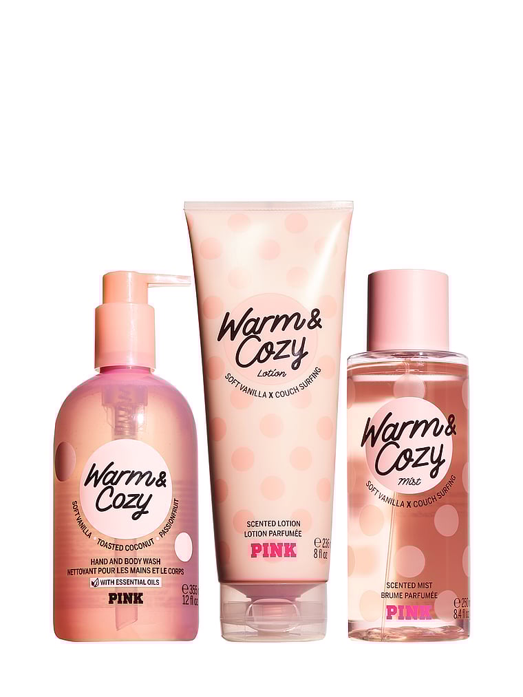 Warm & Cozy Trio Gift Set - PINK - beauty
