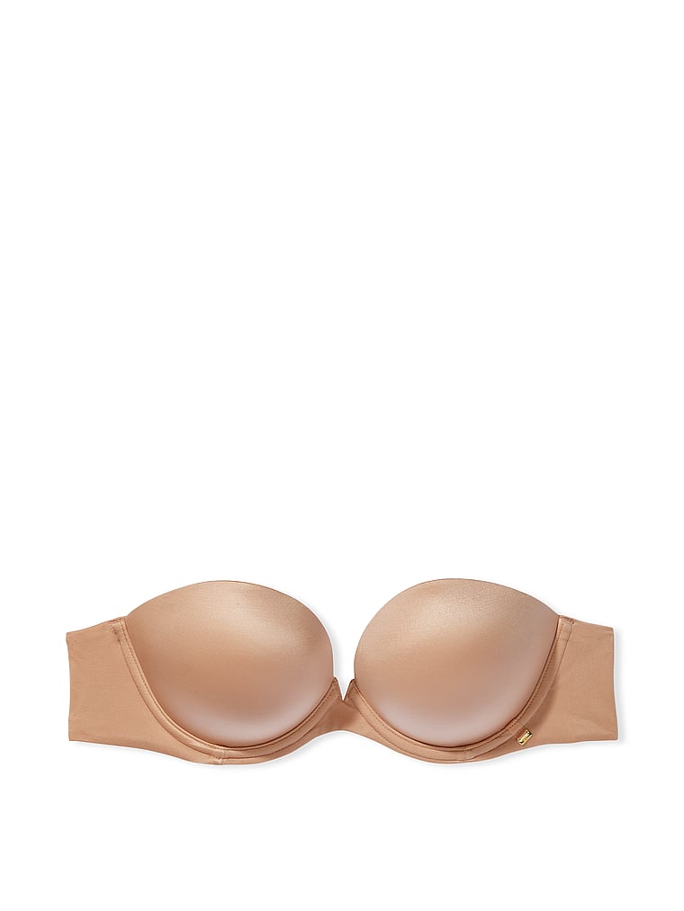 Victoria's Secret, Very Sexy  Push-Up Strapless Bra, Praline, offModelFront, 3 of 4