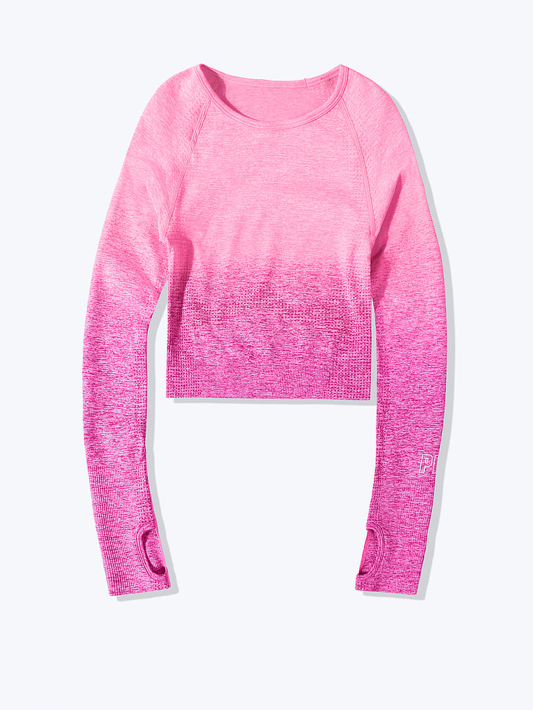 VictoriasSecret Seamless Workout Cropped Crew . 1