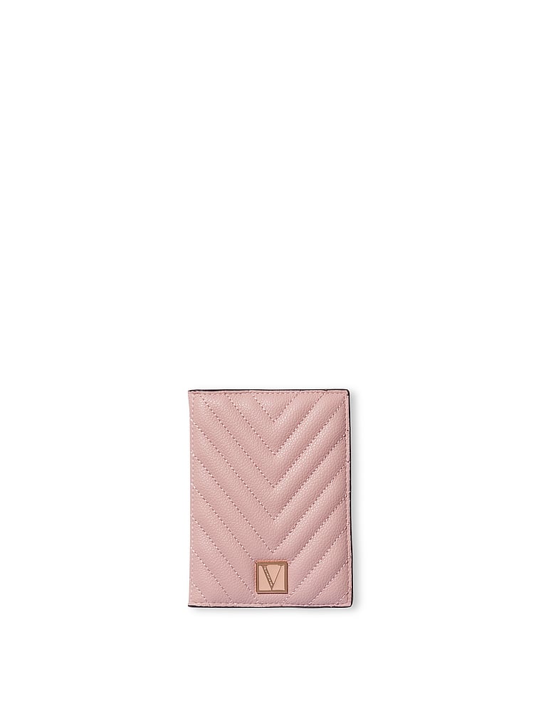 Victoria's Secret Passport Cover Holder Pink Signature With Pink Stripes V49 