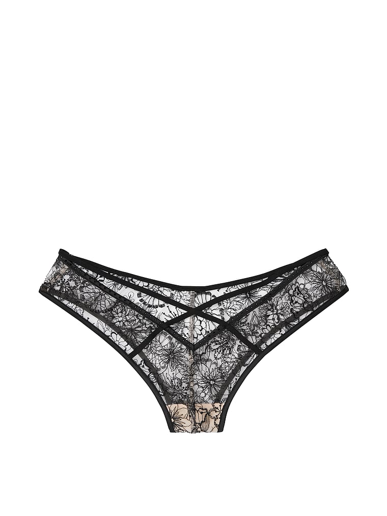 Crossover Embroidered Cheeky Panty - Very Sexy - vs