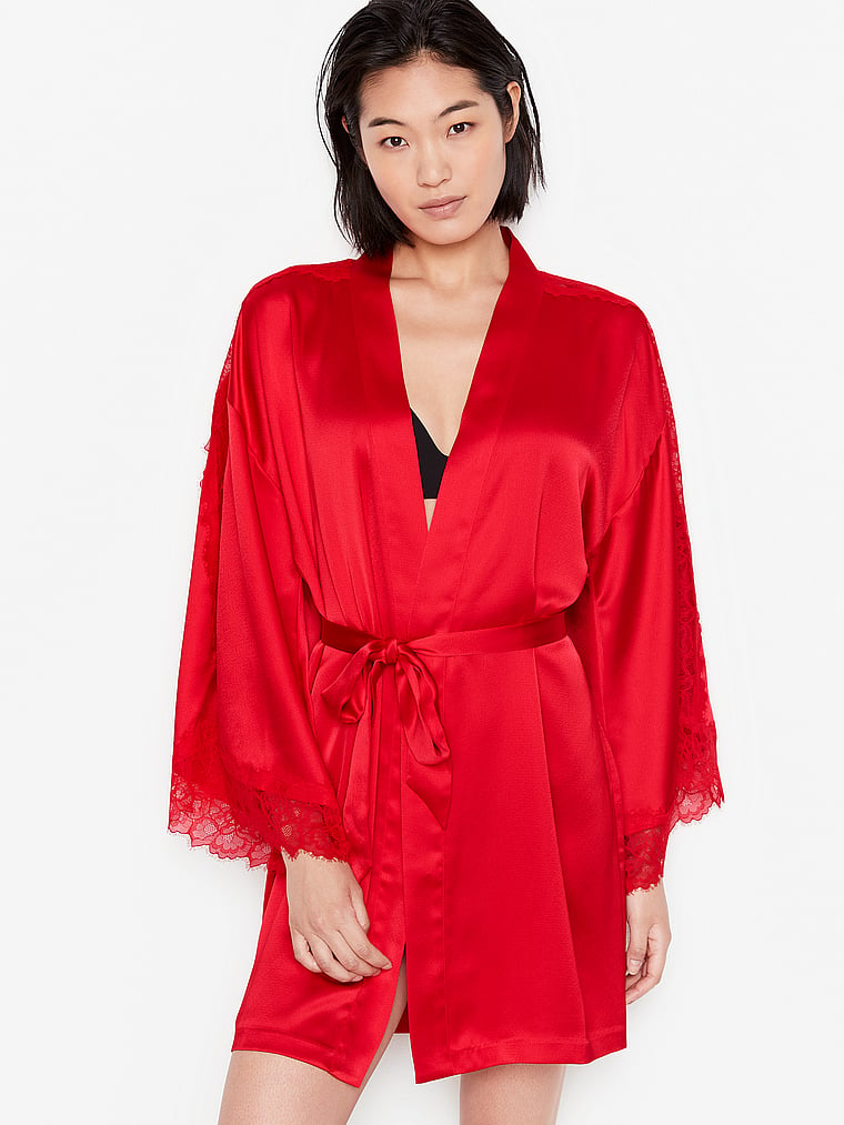 victoriassecret.com | Victoria'S Secret Lace Inset Robe