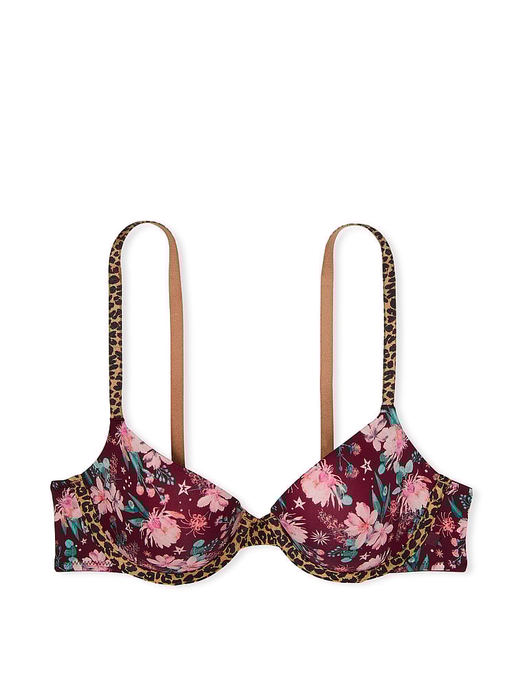 Sexy Tee Lightly-Lined Contrast Strap Demi Bra