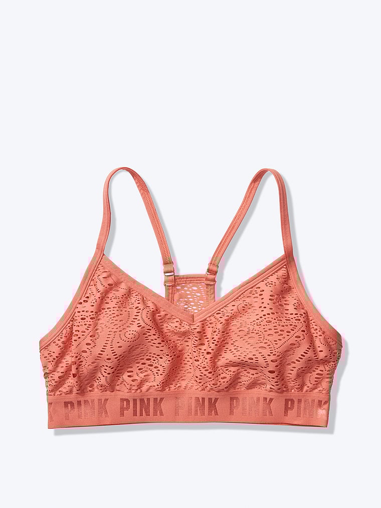 Pink sports bra sale Clearance