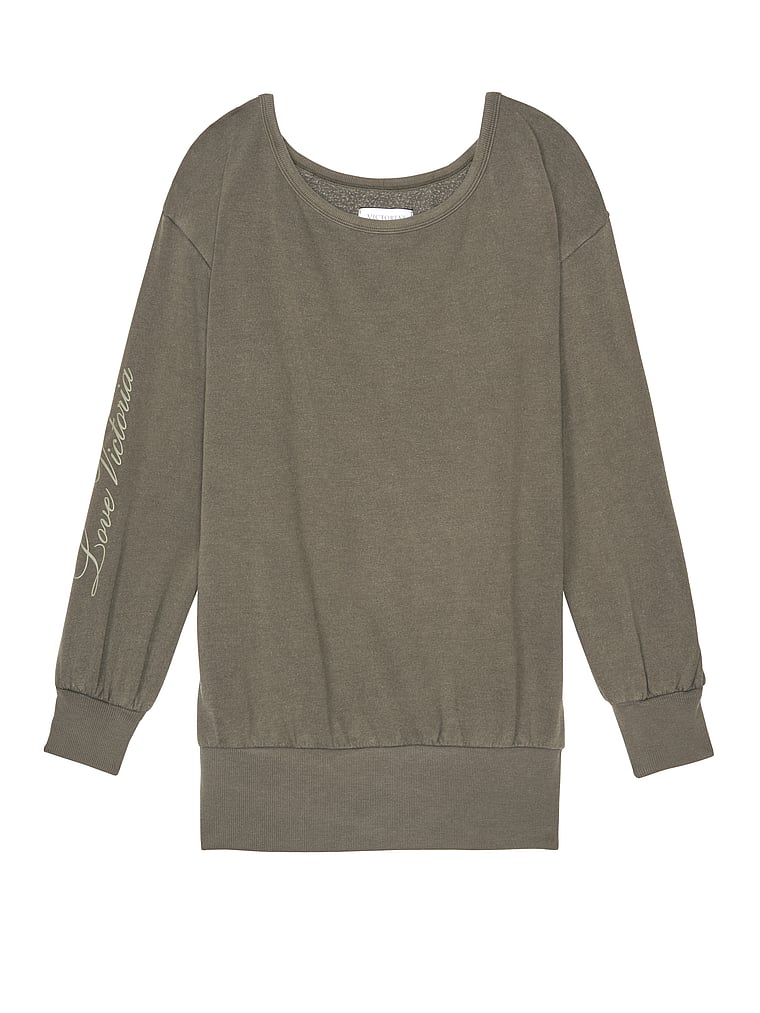 victoria secret off the shoulder sweatshirt