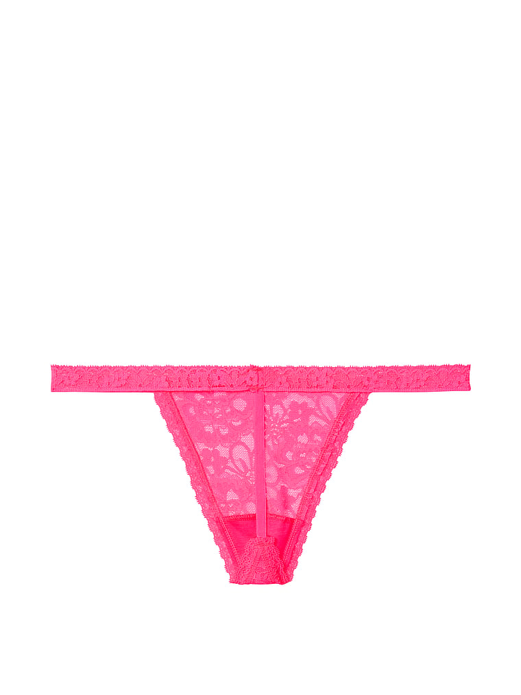 VictoriasSecret Daisy Lace V-string Panty. 1