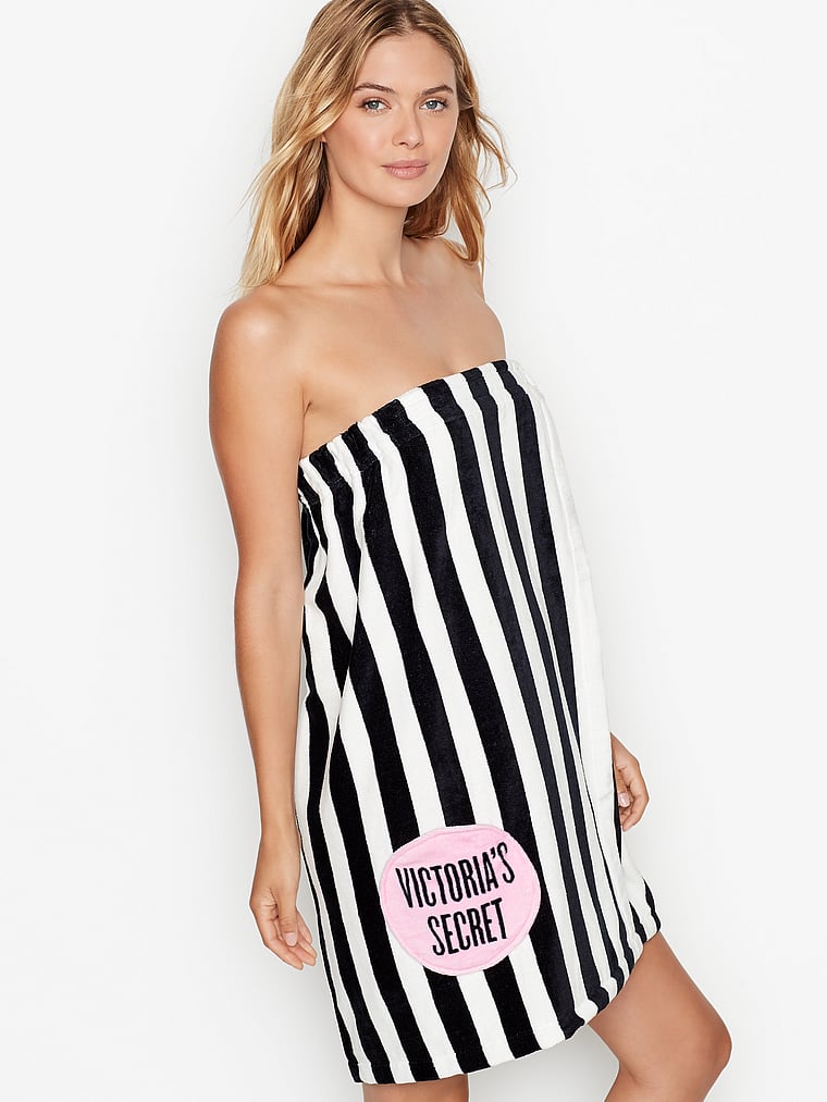 NWT Victorias Secret PINK Wrap Around Bath Towel Polka Dots 
