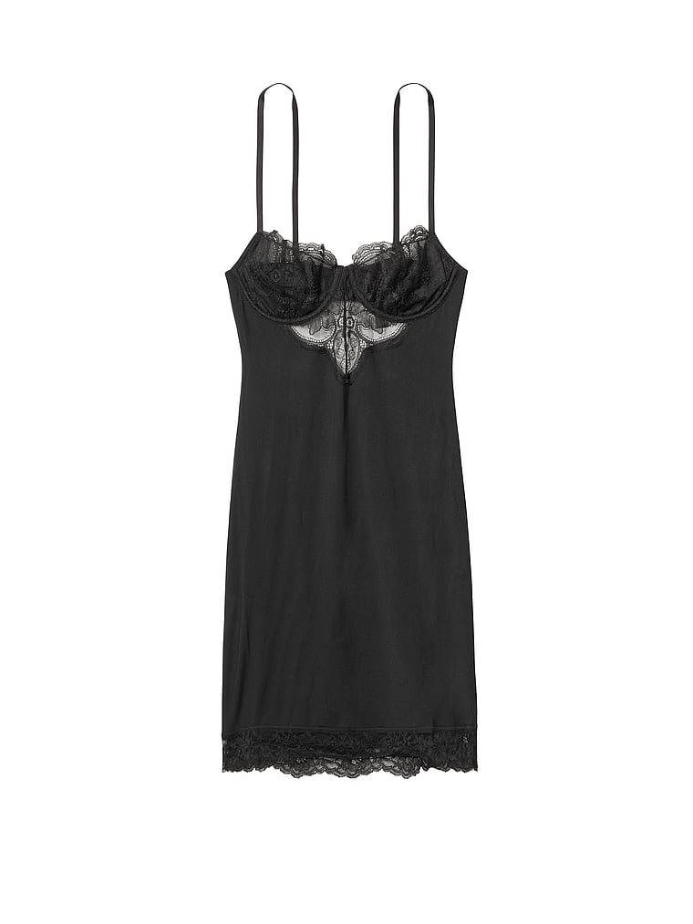 Modal \u0026 Lace Cupped Mini Slip 
