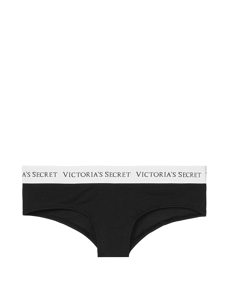 VictoriasSecret Stretch Cotton Logo Cheeky Panty - 11156957-54A2