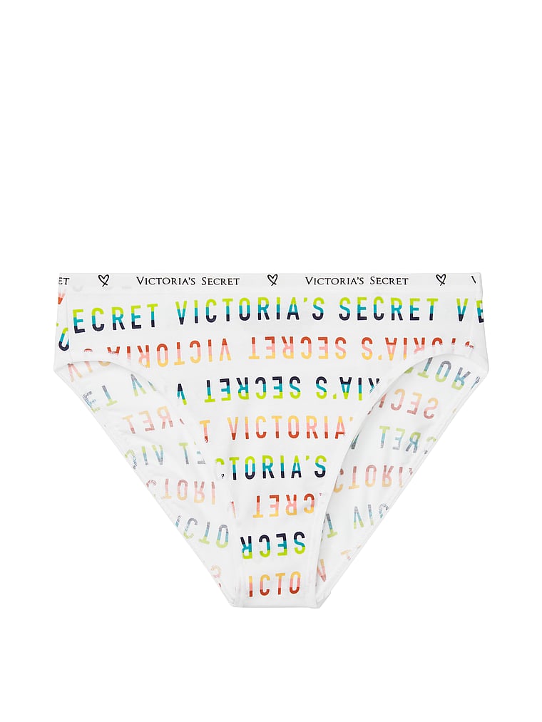 VictoriasSecret Stretch Cotton Logo High-leg Bikini Panty. 3