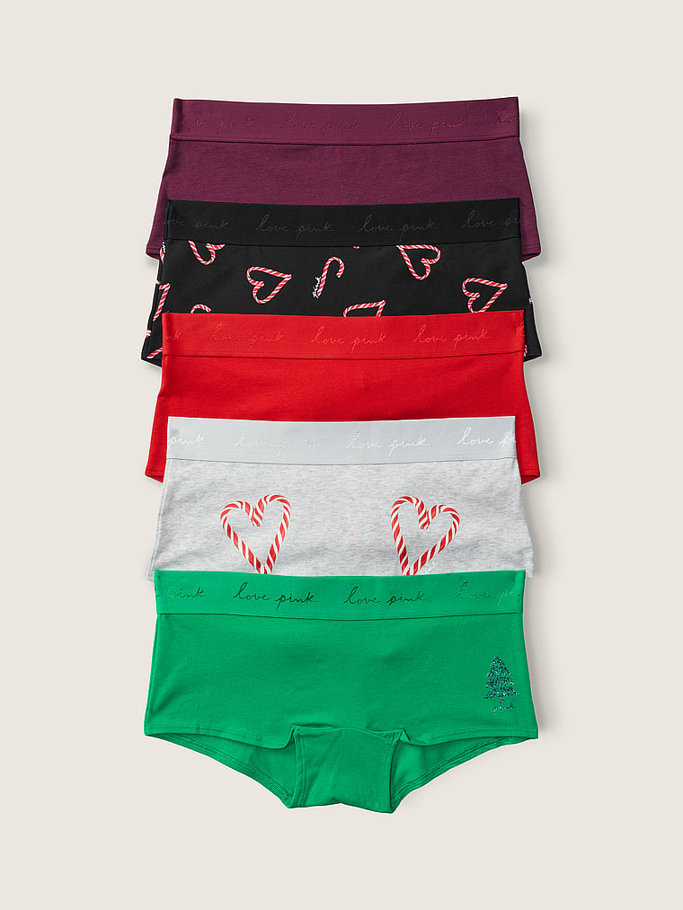 5-PACK LOGO BOYSHORT PANTY