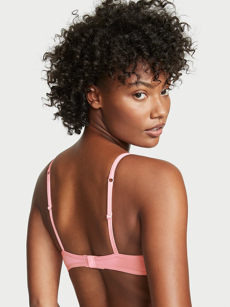 Details about   Victorias Secret Dream Angels Push-Up Without Padding Unlined Bra Bright Pink 