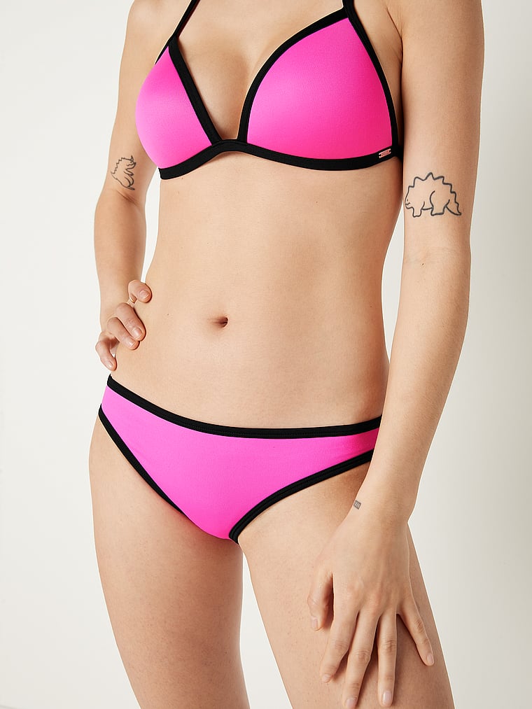 VS VICTORIA'S SECRET PINK Swim Low-rise Back Ruched Cheeky Mini Bikini Bottom XS