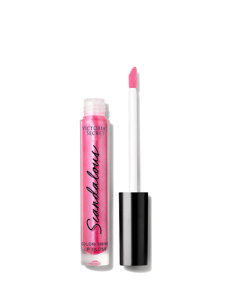 Victoria's Secret, Lip Color Gloss, Scandalous: Hot Pink with Shimmer, offModelBack, 2 of 3