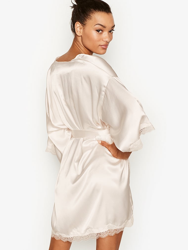 Buy Satin & Lace Robe, undefined - Order undefined online - Victoria's ...
