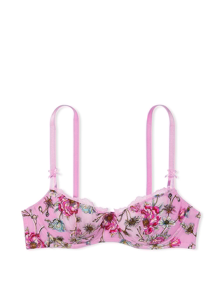 NWT Victoria's Secret Dream Angels Push Up w/o Padding Bra 32DD Thong XS Pink