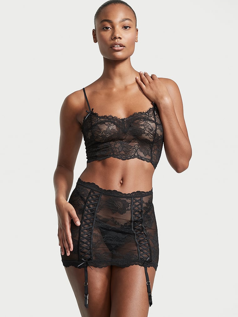 victoria's secret lace crop top