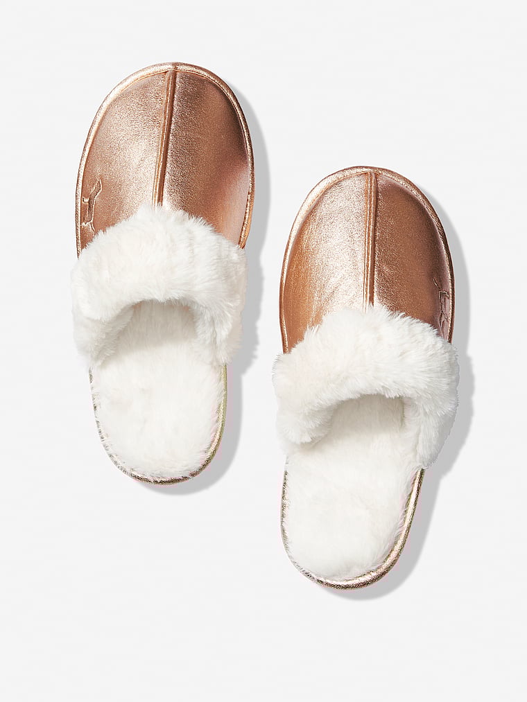 victoria secret pink open toe slippers