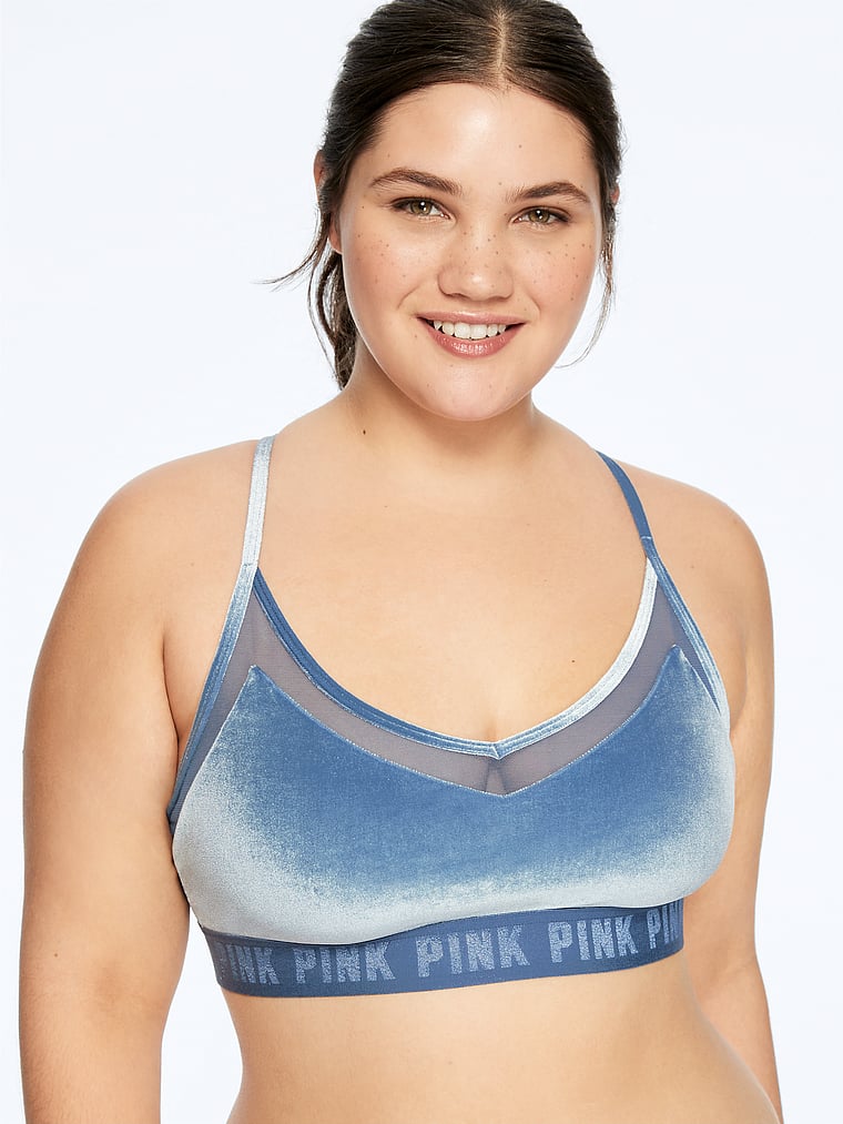 velvet sports bra