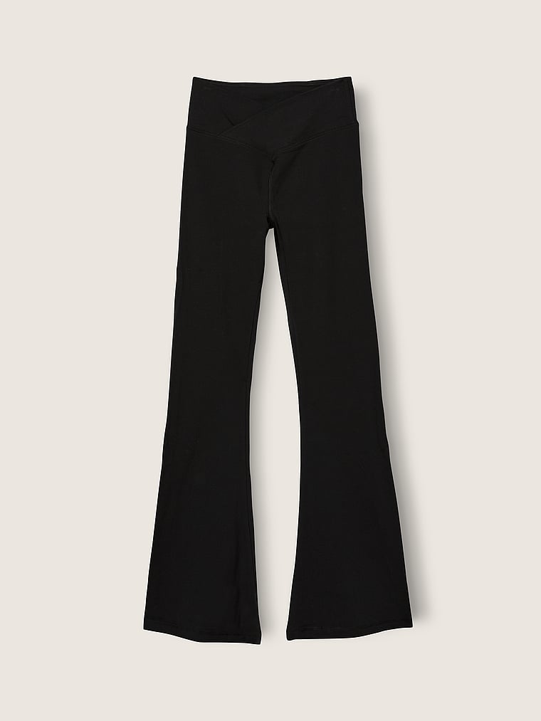 Buy Cotton High-Waist V Crossover Leggings in Full Length, - Order