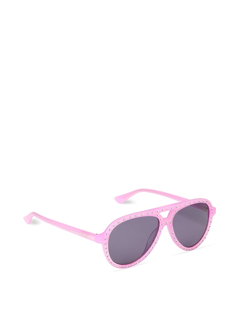 VictoriasSecret Sparkle Aviator Sunglasses. 2