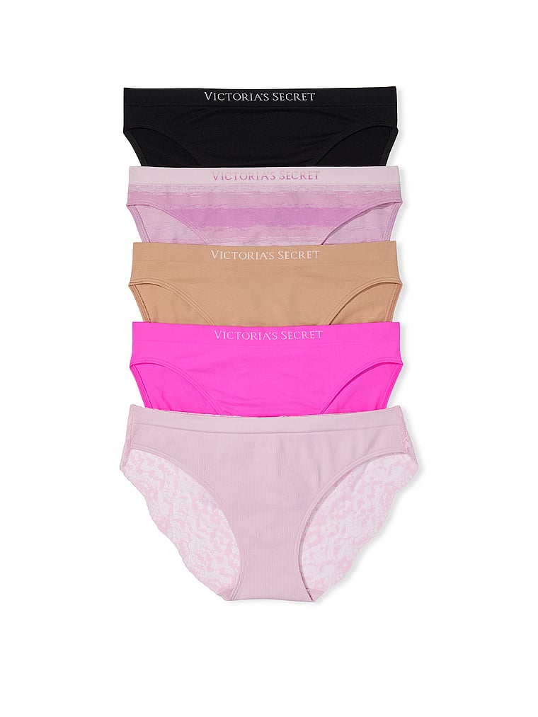 5-Pack Mixed Seamless Bikini Panties - Panties - Victoria's Secret