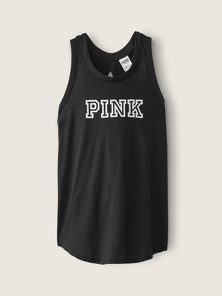 Victoria/'s Secret Pink Sleeveless Muscle Tank top beach summer pool gym S M nwt