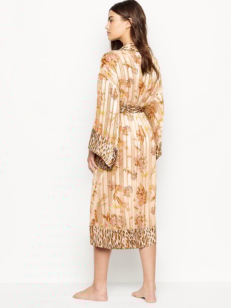 Buy Shadow Stripe Long Kimono Robe, undefined - Order undefined online ...