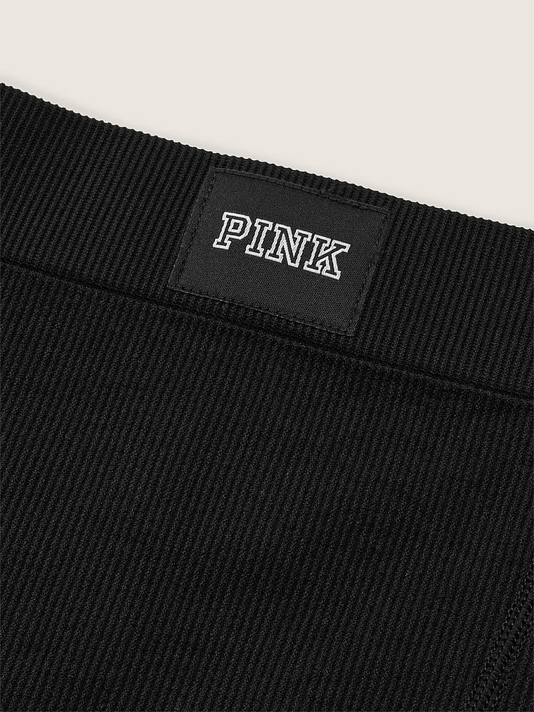 PINK Seamless Rib Boxer Brief Panty, detail, 3 of 3
