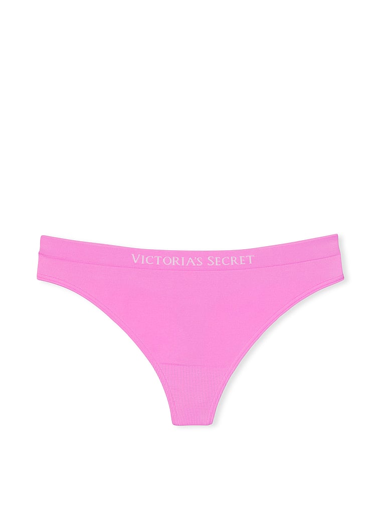 Victoria Secret PINK Panty Large Extra Low Rise Cheekster Black White Gray New
