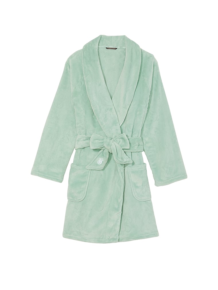 New Victoria's Secret Cozy Short Robe Misty Jade Green XS/S or M/L Victorias