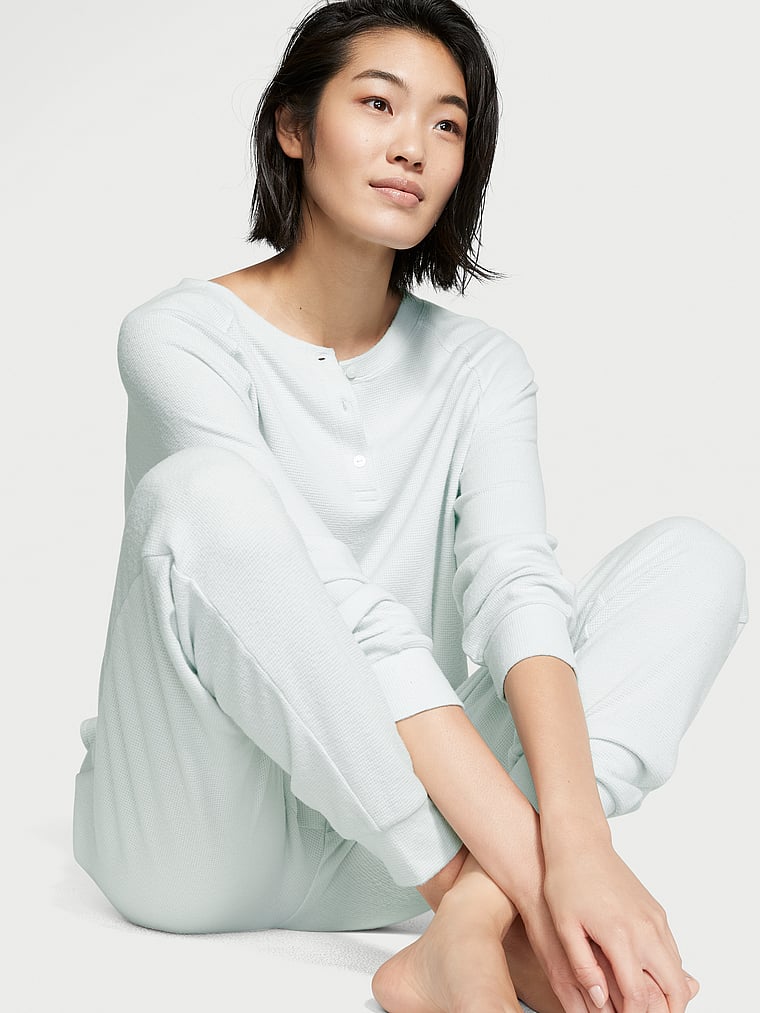 Glow Waffle Henley and Jogger Set 