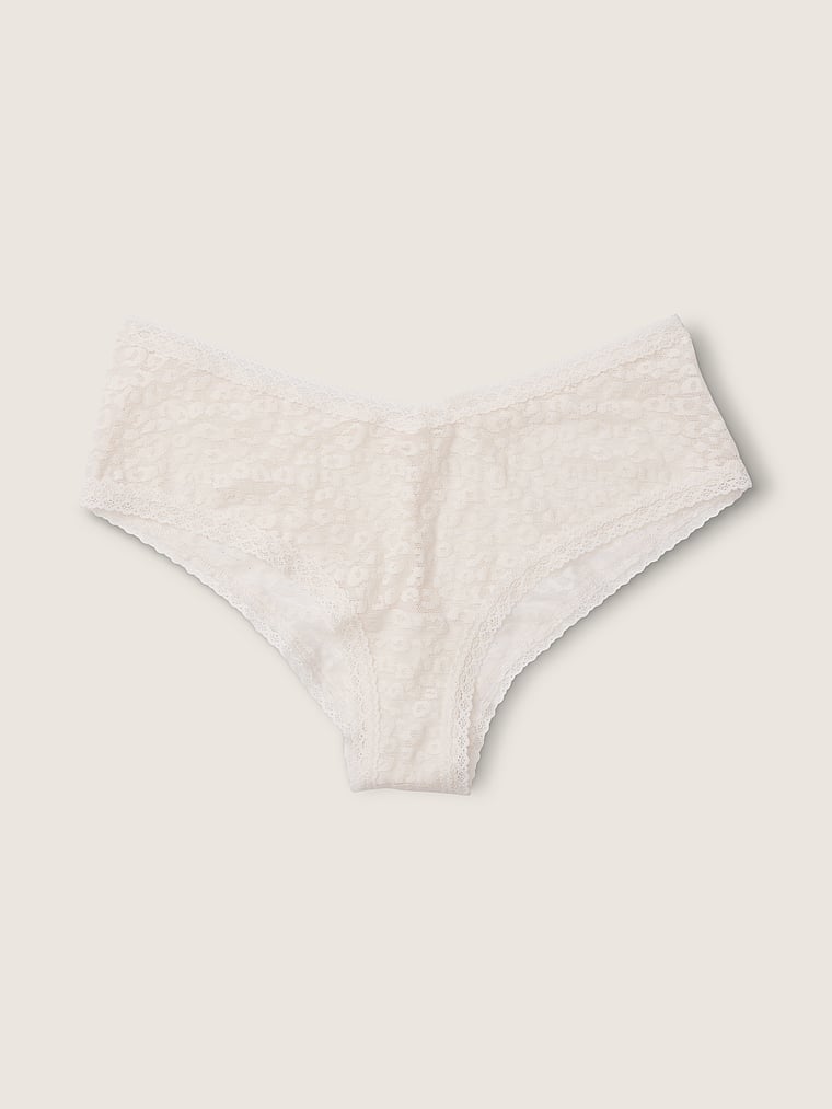 Victoria's Secret Pink animal print lace cheekster panties size medium