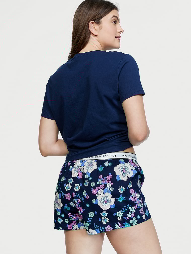 Victorias Secret small petite black Flowy boxer shorts senboku