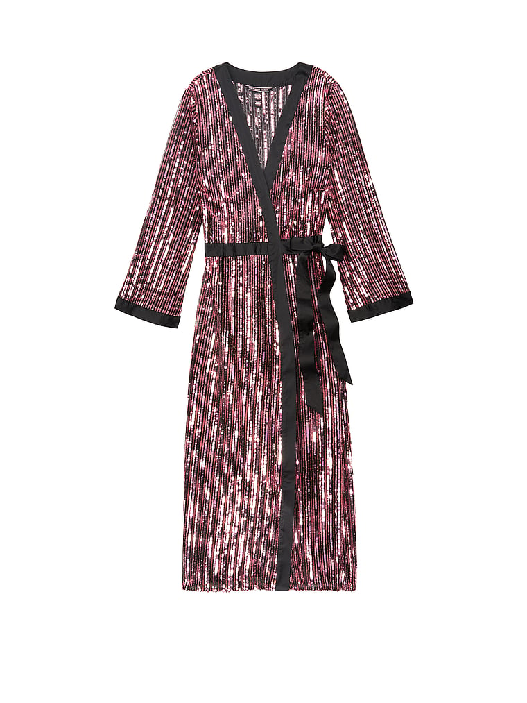 Long Sequin Kimono Robe - Victoria's ...